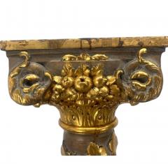  Italian Workshop EXCEPTIONAL ANTIQUE ITALIAN CARVED GILT WOOD GRAPEVINES BIRDS PEDESTAL COLUMNS - 4466218