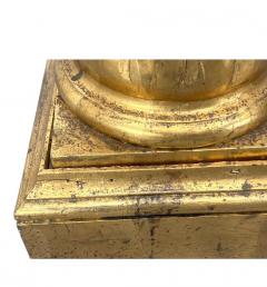  Italian Workshop EXCEPTIONAL ANTIQUE ITALIAN CARVED GILT WOOD GRAPEVINES BIRDS PEDESTAL COLUMNS - 4466219