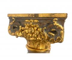  Italian Workshop EXCEPTIONAL ANTIQUE ITALIAN CARVED GILT WOOD GRAPEVINES BIRDS PEDESTAL COLUMNS - 4466220