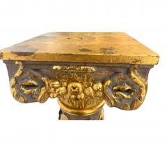  Italian Workshop EXCEPTIONAL ANTIQUE ITALIAN CARVED GILT WOOD GRAPEVINES BIRDS PEDESTAL COLUMNS - 4466221