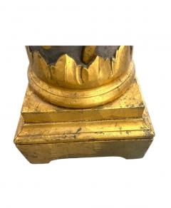  Italian Workshop EXCEPTIONAL ANTIQUE ITALIAN CARVED GILT WOOD GRAPEVINES BIRDS PEDESTAL COLUMNS - 4466226