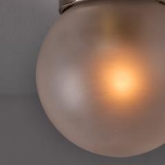  Itsu 1950s Mauri Almari Model EA 11 Glass and Metal Wall or Ceiling Lamp for Itsu - 4590935