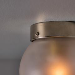  Itsu 1950s Mauri Almari Model EA 11 Glass and Metal Wall or Ceiling Lamp for Itsu - 4590937