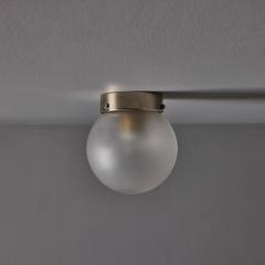  Itsu 1950s Mauri Almari Model EA 11 Glass and Metal Wall or Ceiling Lamp for Itsu - 4590938