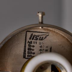  Itsu 1950s Mauri Almari Model EA 11 Glass and Metal Wall or Ceiling Lamp for Itsu - 4590945