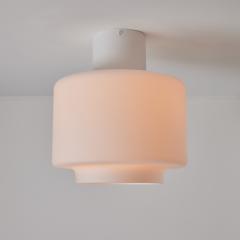  Itsu 1960s Mauri Almari Opaline Glass and White Metal AE 88 Ceiling Lamp for Itsu - 3022634