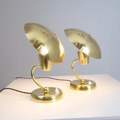  Itsu A Pair of Mid Century Brass Table Lamps Model EV 59 Itsu 1950s - 4379572