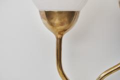  Itsu Brass and Opal Glass Wall Lamp by Itsu Finland Mid 20th Century - 4686965