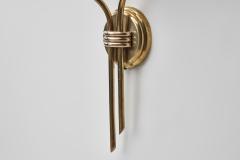  Itsu Brass and Opal Glass Wall Lamp by Itsu Finland Mid 20th Century - 4686967
