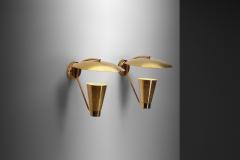  Itsu Finnish Model EY 42 Brass Wall Lights for Itsu Finland 1950s - 2958706