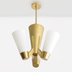  Itsu ITSU FINNISH MID CENTURY AA71 4 FIXTURE in brass with white glass shades - 4433903