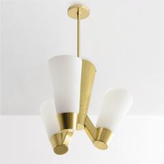  Itsu ITSU FINNISH MID CENTURY AA71 4 FIXTURE in brass with white glass shades - 4437557