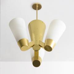  Itsu ITSU FINNISH MID CENTURY AA71 4 FIXTURE in brass with white glass shades - 4437685