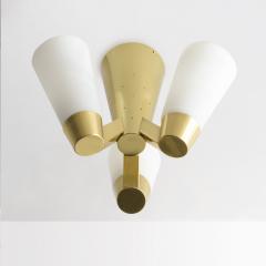  Itsu ITSU FINNISH MID CENTURY AA71 4 FLUSH MOUNT FIXTURE IN BRASS  - 1551190