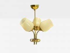  Itsu Itsu Finnish Modern Pendant Light Opal Glass Finland 1940s - 4458998