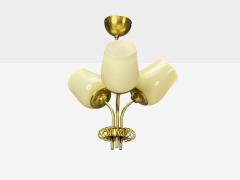  Itsu Itsu Finnish Modern Pendant Light Opal Glass Finland 1940s - 4458999