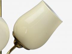  Itsu Itsu Finnish Modern Pendant Light Opal Glass Finland 1940s - 4459003