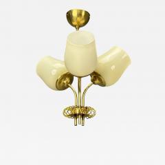  Itsu Itsu Finnish Modern Pendant Light Opal Glass Finland 1940s - 4459073