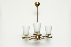  Itsu Itsu chandelier in brass Finland circa 1960s - 4316317