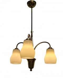  Itsu Mid Century Itsu Ceiling Lamp Model ER 101 3 in Brass Finland 1950s - 3960992