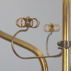  Itsu Mid Century Itsu Ceiling Lamp Model ER 110 3 in Brass Glass Finland 1950s - 4551324