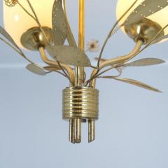  Itsu Mid Century Modern Floral Brass Ceiling Lamp Model ER 77 3 Itsu Finland 1950s - 4326100