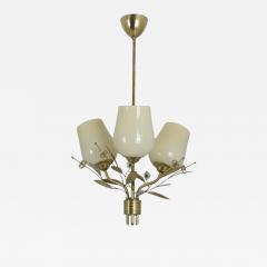  Itsu Mid Century Modern Floral Brass Ceiling Lamp Model ER 77 3 Itsu Finland 1950s - 4329124