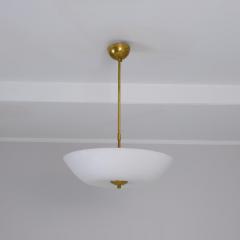  Itsu Minimalist Sleek Ceiling Lamp Model AA 72 40 in Brass Glass Itsu 1950s - 4417368