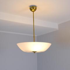  Itsu Minimalist Sleek Ceiling Lamp Model AA 72 40 in Brass Glass Itsu 1950s - 4417371