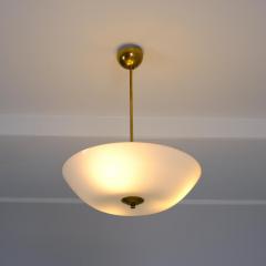  Itsu Minimalist Sleek Ceiling Lamp Model AA 72 40 in Brass Glass Itsu 1950s - 4417372