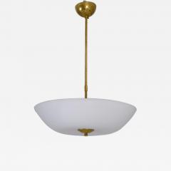  Itsu Minimalist Sleek Ceiling Lamp Model AA 72 40 in Brass Glass Itsu 1950s - 4426600