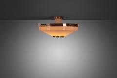  Itsu Model ER 180 Acrylic Glass and Copper Ceiling Light by Itsu Finland 1960s - 3245502