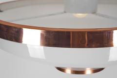  Itsu Model ER 180 Acrylic Glass and Copper Ceiling Light by Itsu Finland 1960s - 3245507