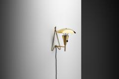  Itsu Model EV 57 Polished Brass Wall Lamp by Itsu Finland ca 1950s - 4753623