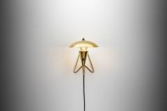  Itsu Model EV 57 Polished Brass Wall Lamp by Itsu Finland ca 1950s - 4753626
