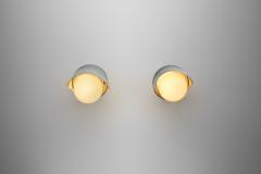 Itsu Pair of Model AT 32 Wall Lamps with Copper Shade for Itsu Finland ca 1950s - 4729761