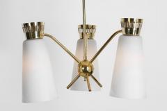  Itsu Pair of Model ER 106 3 Pendant Lamps by Itsu Finland 1950s - 4569429