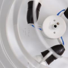  Itsu Pair of White Slated Flush Mounts Model AE74 45 Alvar Aalto Style Itsu 1950s - 4366759