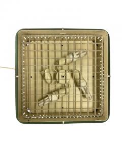  Itsu Rare Starry Sky Ceiling Lamp Model AE 37 in Turqoise White Itsu 1950s - 3933850
