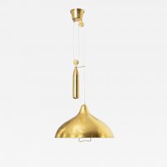  Itsu SCANDINAVIAN MODERN ITSU POLISHED BRASS COUNTERWEIGHT PENDANT - 1106765