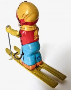  J Chein Co Vintage Tin Wind Up Toy Boy Skier by J Chein Co American Circa 1950 - 3268076