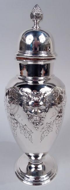 J E Caldwell Co Jewelry Caldwell Silver American Sterling Silver Grapevine Cocktail Set with Shaker 6 Cups - 4353218