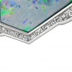  J E Caldwell Co Jewelry Caldwell Silver J E Caldwell Co Art Deco Black Opal Necklace - 4447711