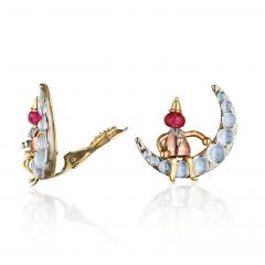  J E Caldwell Co Jewelry Caldwell Silver J E Caldwell Moonstone and Ruby Suite - 4810665
