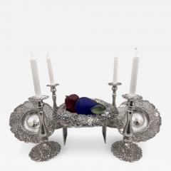  J E Caldwell Co Jewelry Caldwell Silver J E Caldwell Sterling Silver Dessert Suite Compotes Bowl Candlesticks  - 3241397