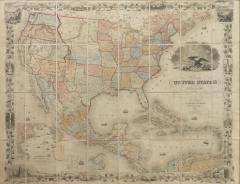  J H Colton 1859 Map of the United States of America British Provinces Mexico by Colton - 3479318