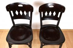  J J Kohn 20th Century Art Nouveau Bentwood Chairs by KOHN Set Of 2 Vienna ca 1910 - 4602389