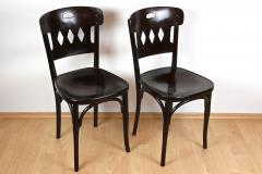  J J Kohn 20th Century Art Nouveau Bentwood Chairs by KOHN Set Of 2 Vienna ca 1910 - 4602392