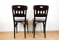  J J Kohn 20th Century Art Nouveau Bentwood Chairs by KOHN Set Of 2 Vienna ca 1910 - 4602395