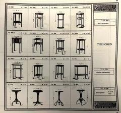  J J Kohn 20th Century Art Nouveau Bentwood Side Table No 960 by J J Kohn AT ca 1910 - 4376080